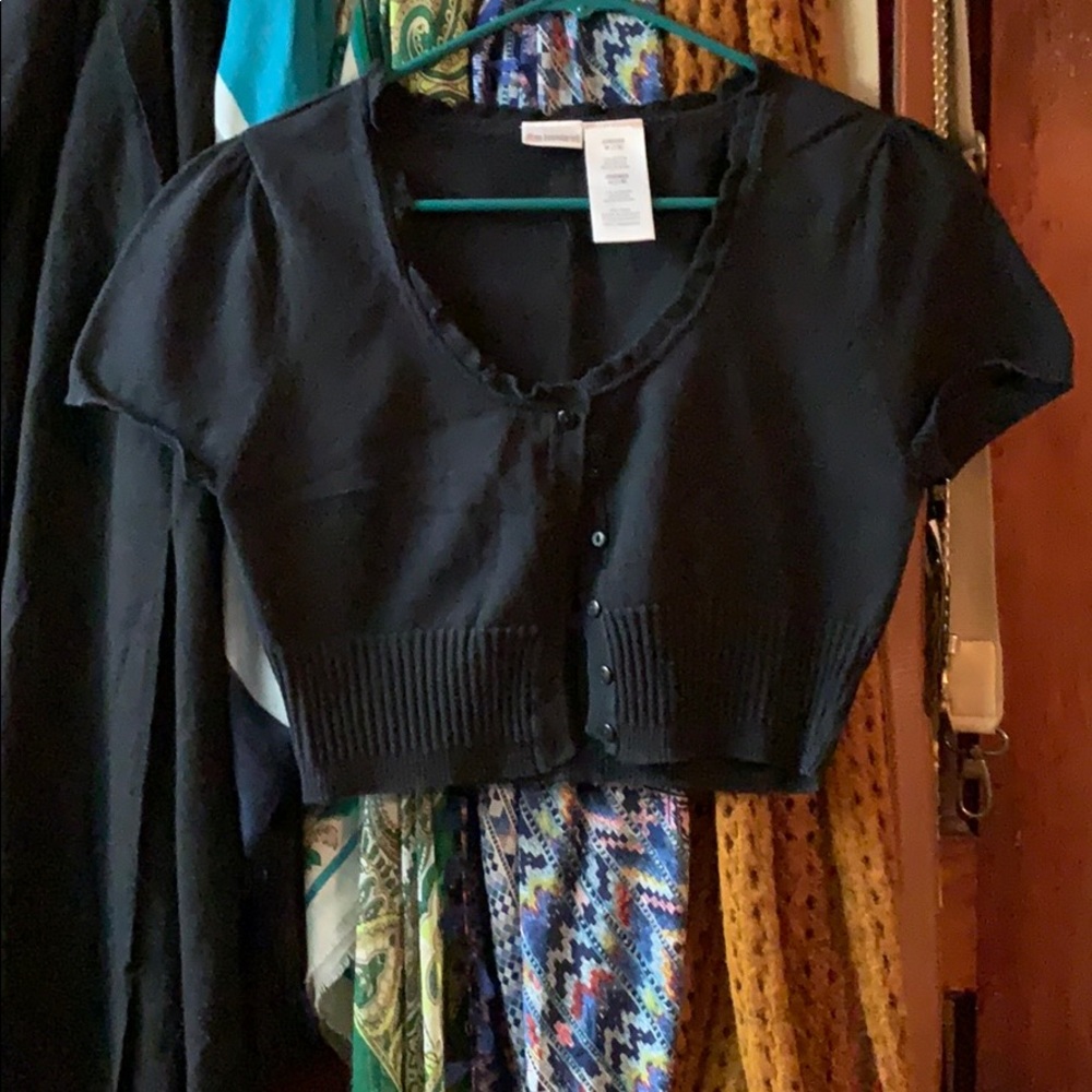 No boundaries black cardigan button up